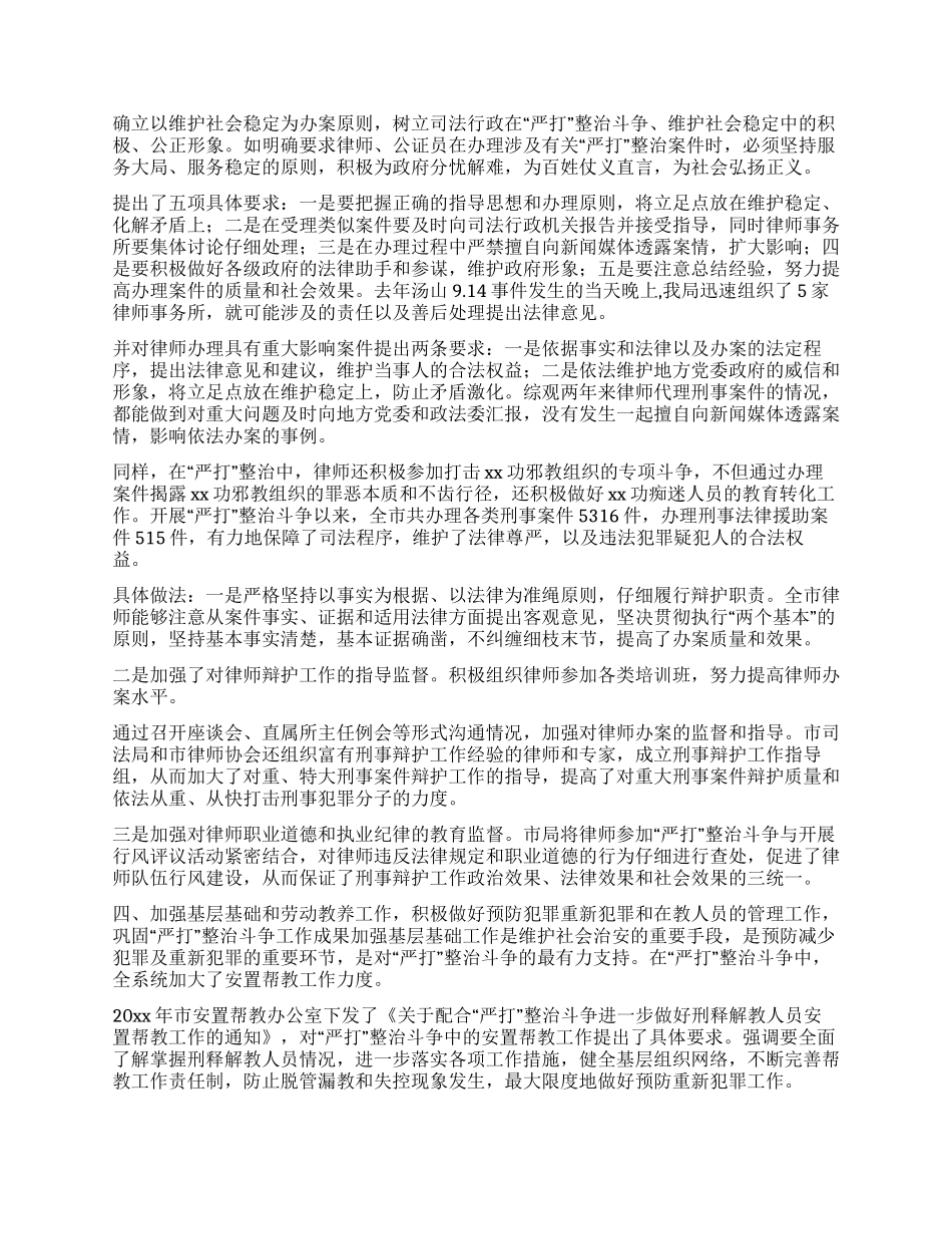 严打整治斗争工作总结_第3页