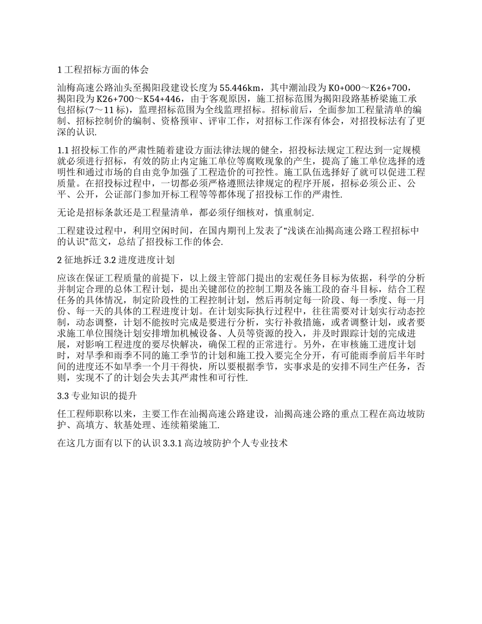 个人专业技术工作总结1_第1页