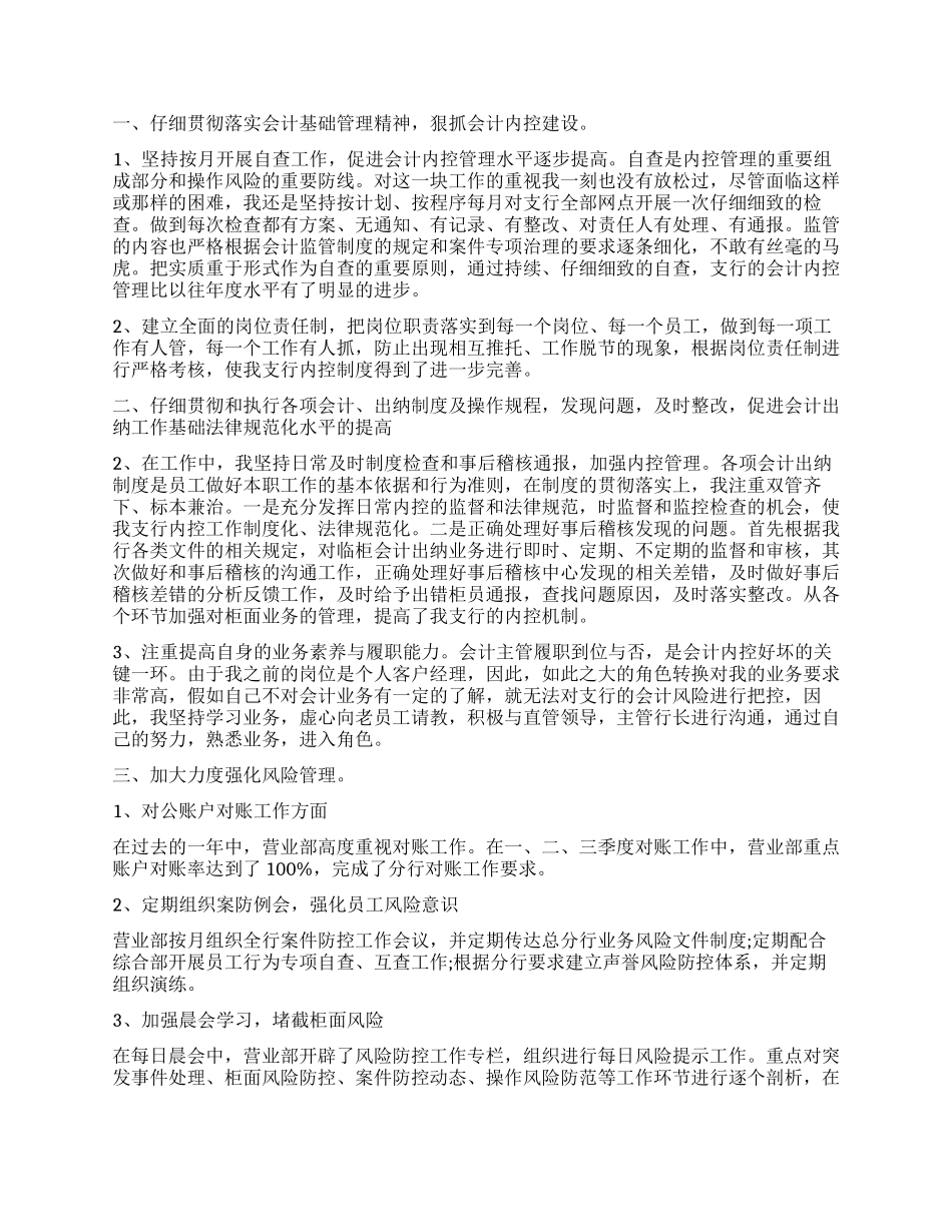 个人会计述职报告_第2页