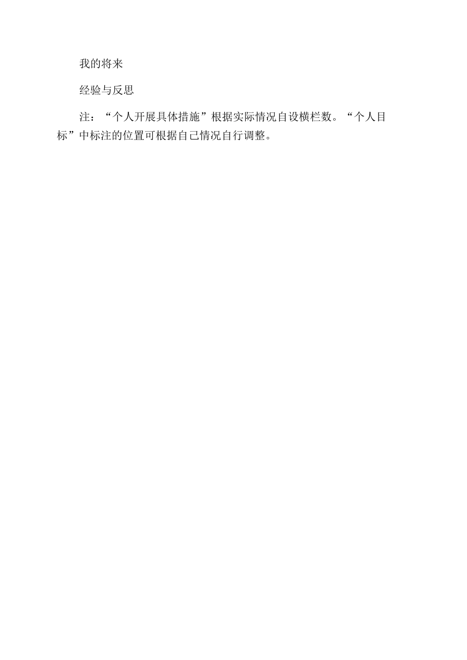个人发展计划总结范文_第3页