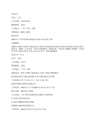 个人简历彩色模板