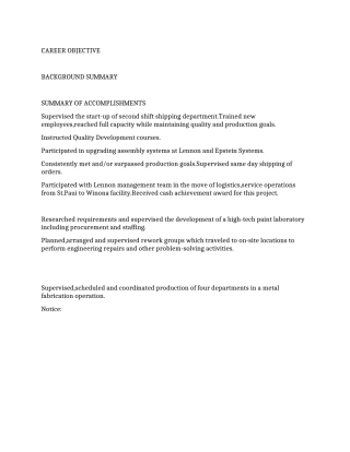 个人简历英文的范文