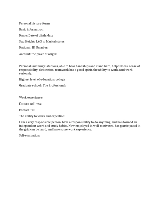 个人英文简历范文-会计