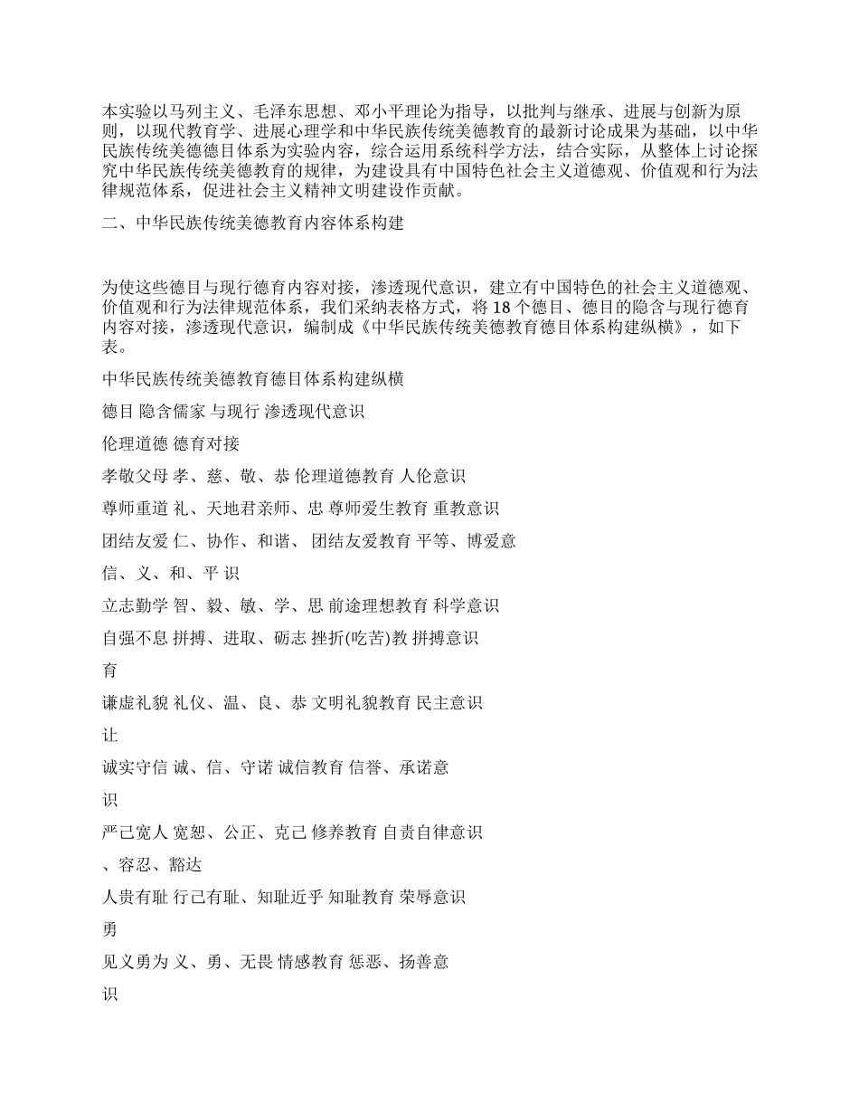 中华民族传统美德教育研究报告_第2页