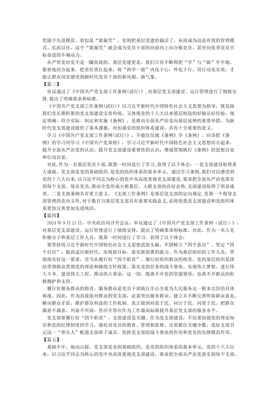 中国共产党支部工作条例感想心得体会参考范文_第2页