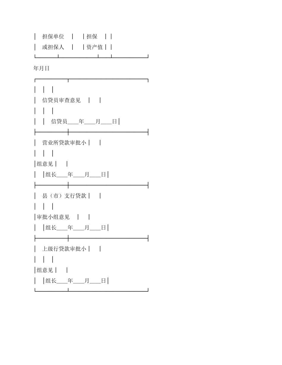中国农业银行借款申请书_第2页