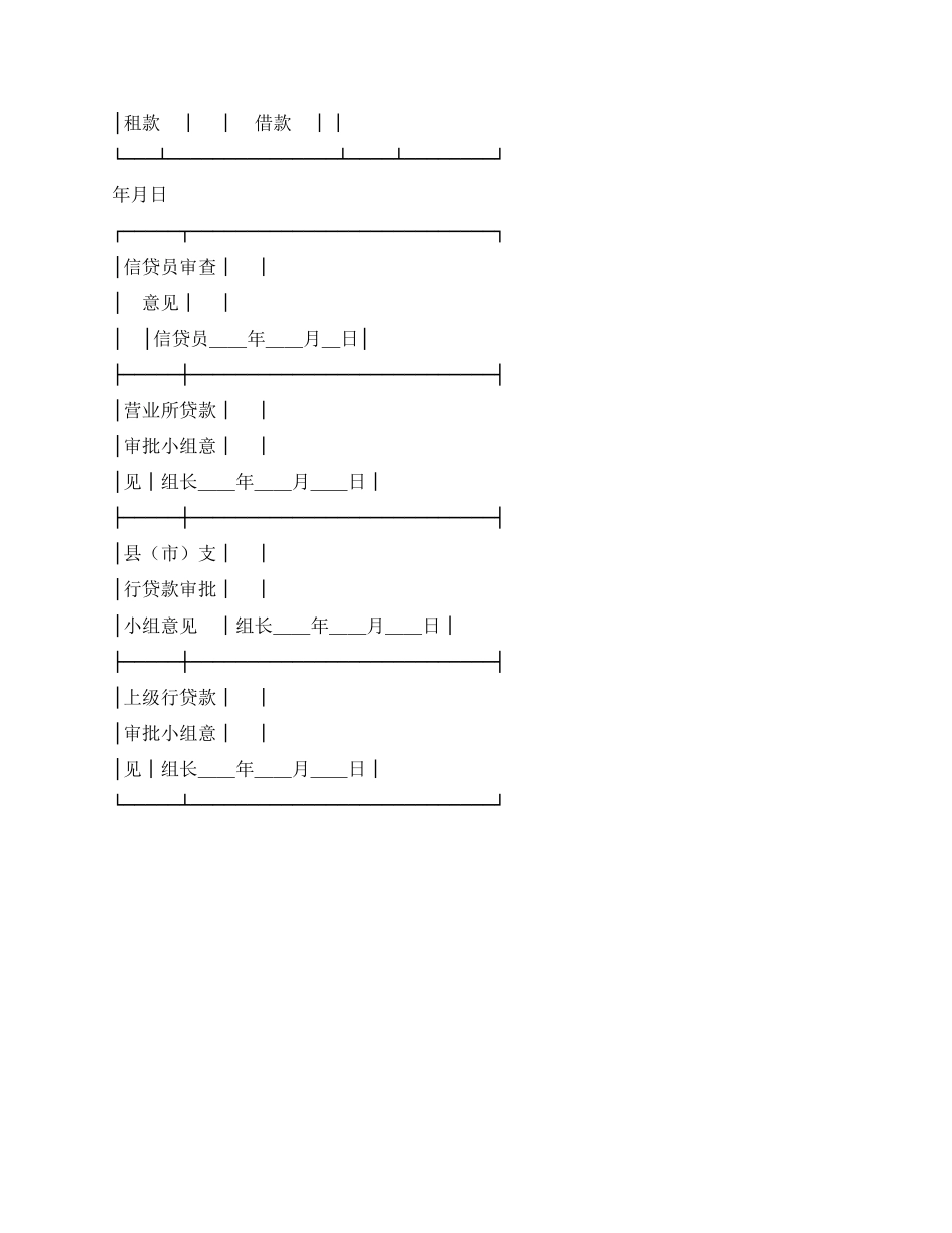 中国农业银行借款意向书_第2页