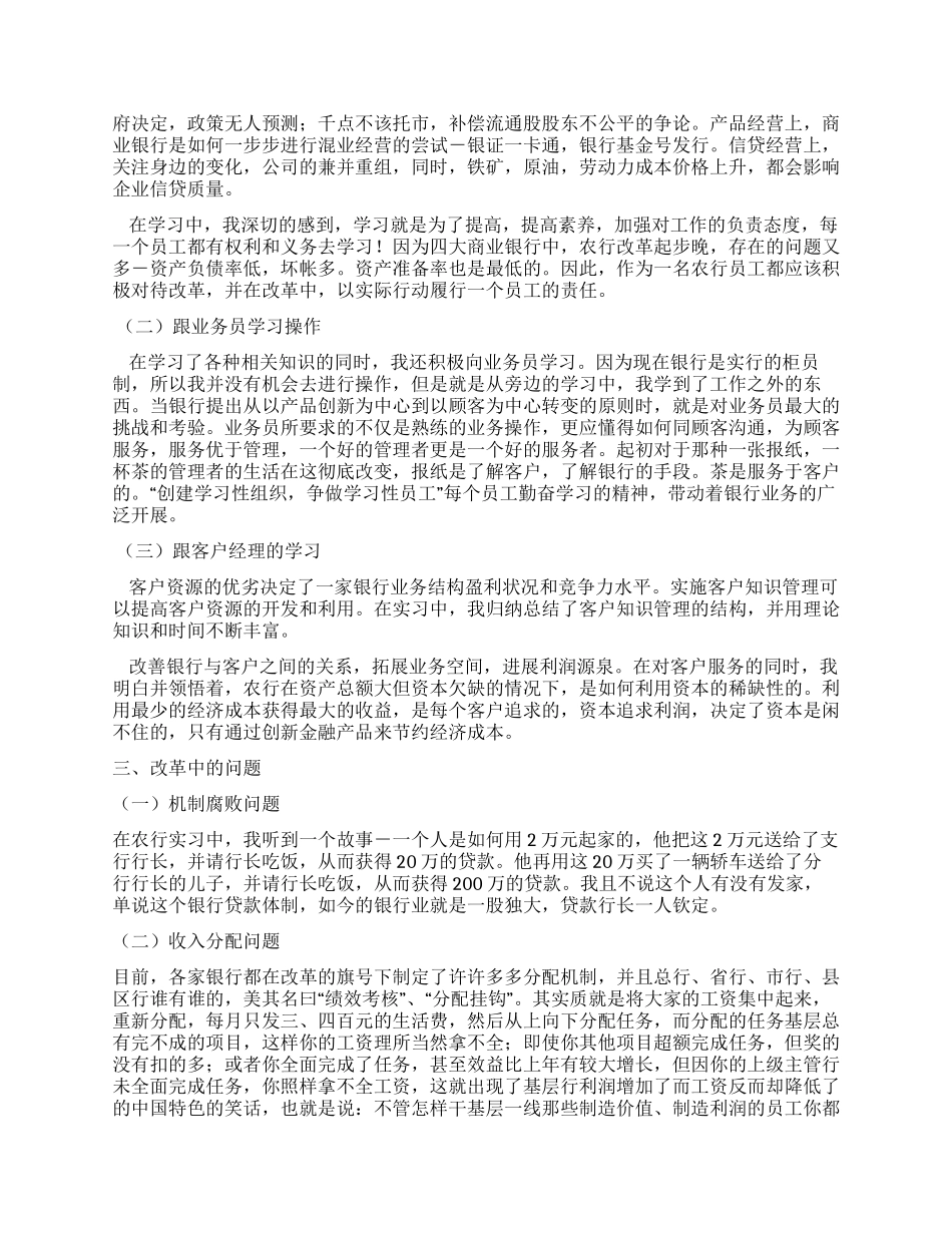 中国农业银行实习报告(精华)_第2页