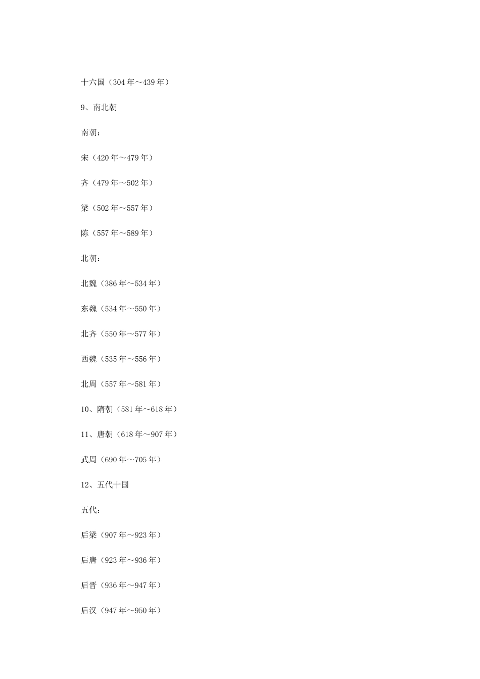 中国历代纪元简表_第2页