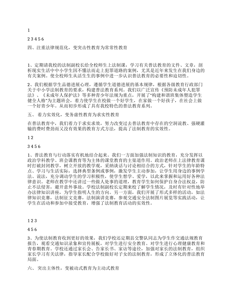 中学“五五普法自查报告_第2页