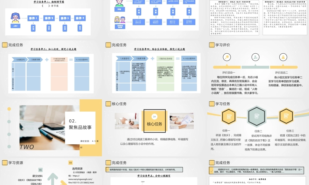 统编版初中语文九年级上册第四单元：故事里的少年