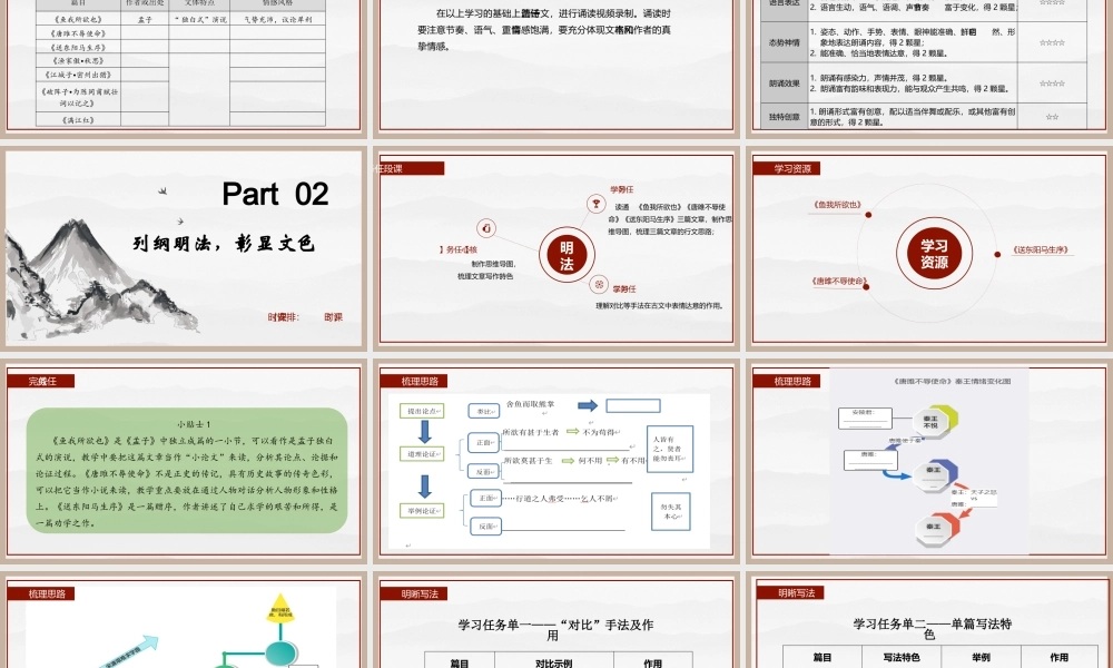 统编版初中语文九年级下册第三单元：继往圣绝学，承圣德之光