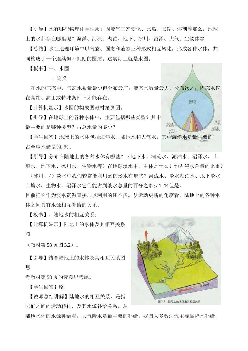 自然界的水循环   【一等奖教案】_第2页
