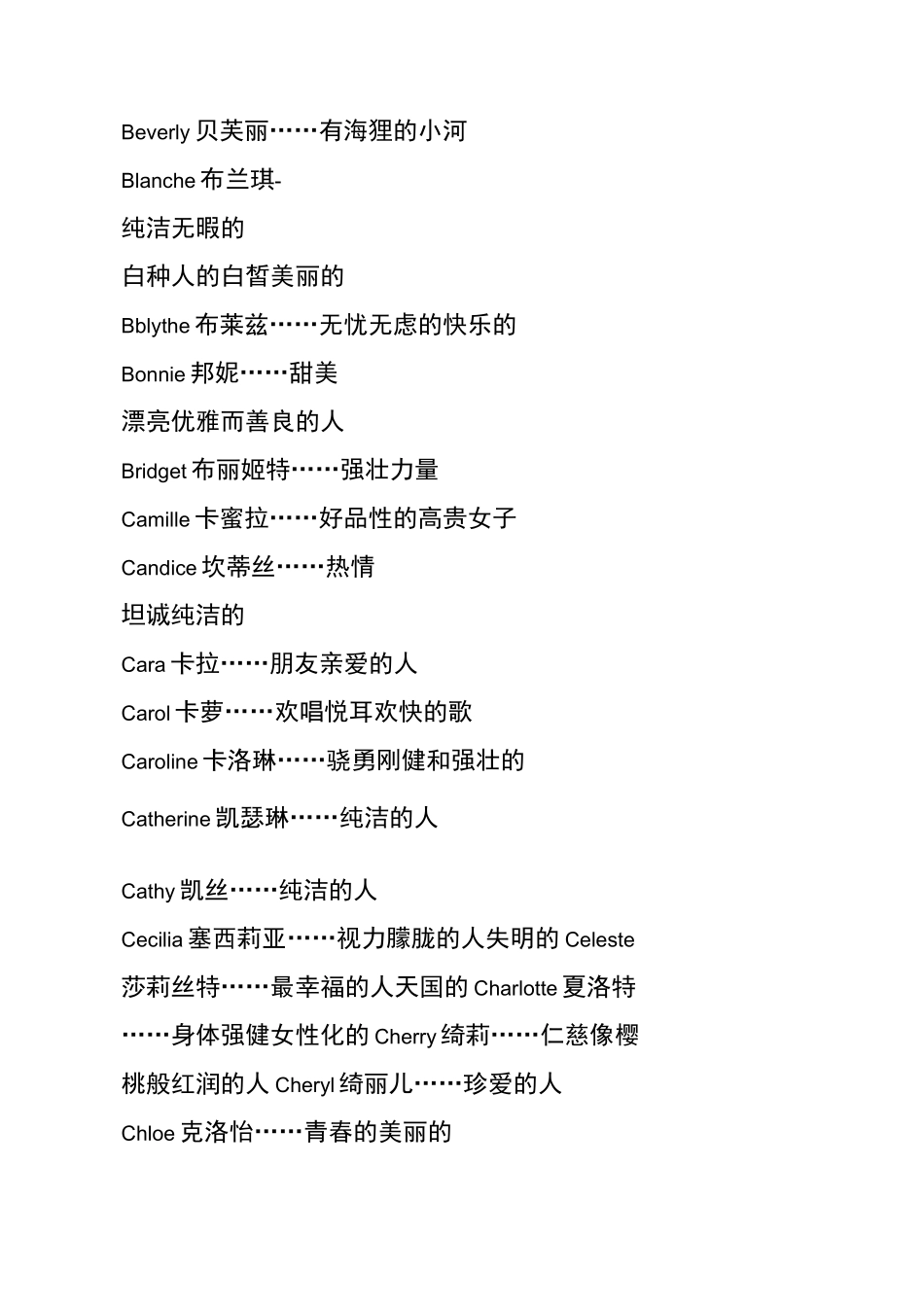 外国女名大全_第3页