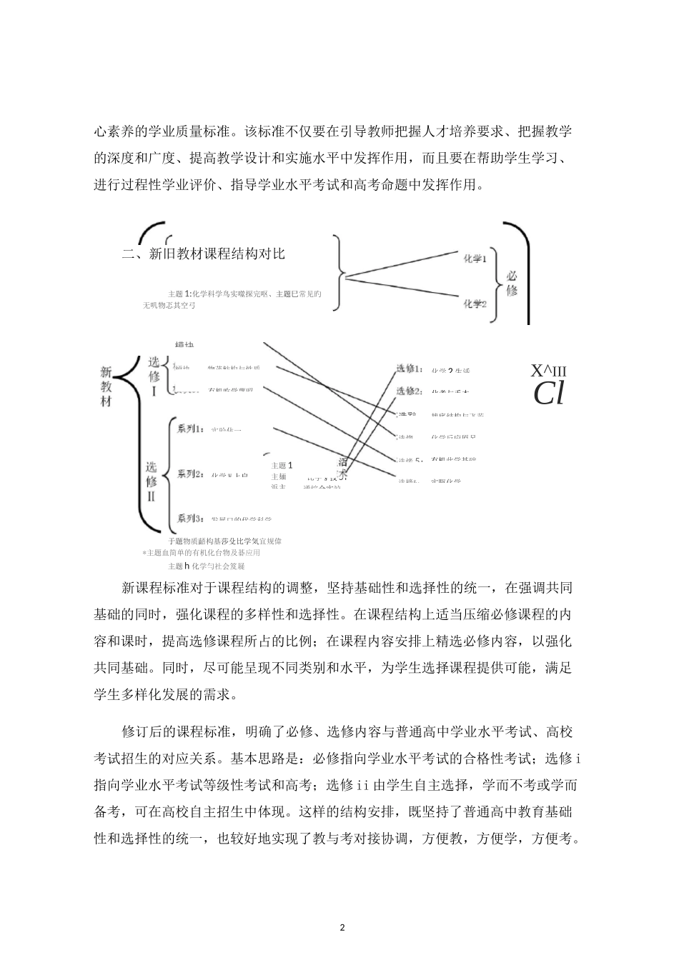 普通高中化学新旧课程标准对比_第2页