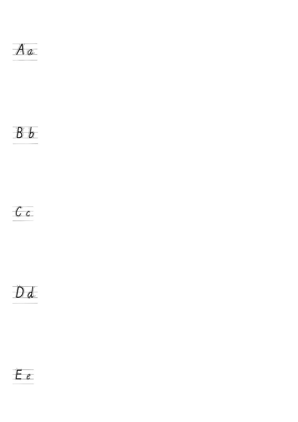 (完整word版)大小写英文字母四线三格书写标准-A4打印[1]_第2页