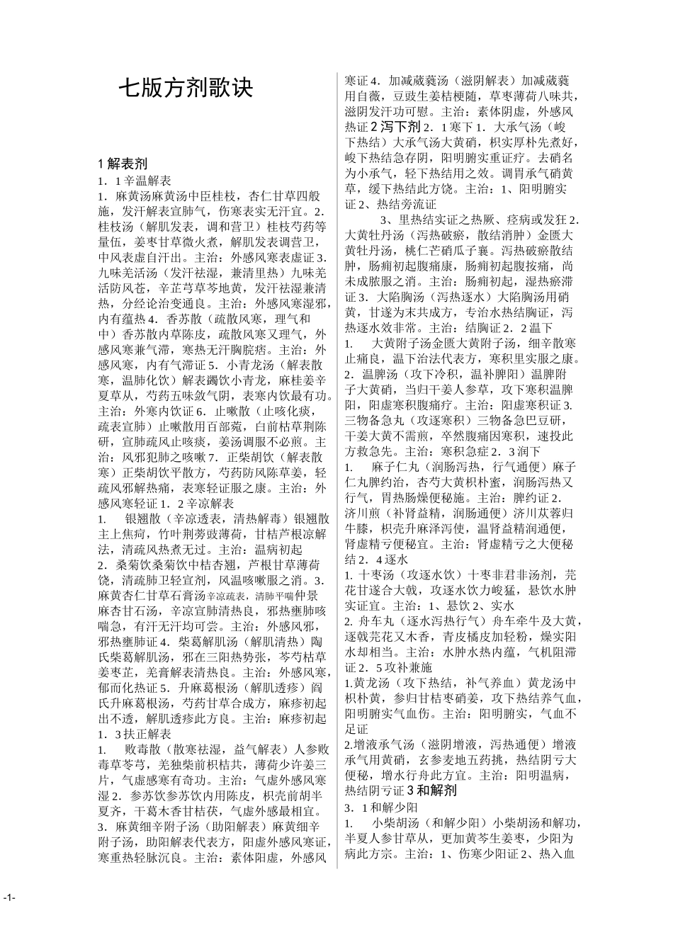 十一五-方剂歌诀_第1页