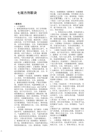 十一五-方剂歌诀