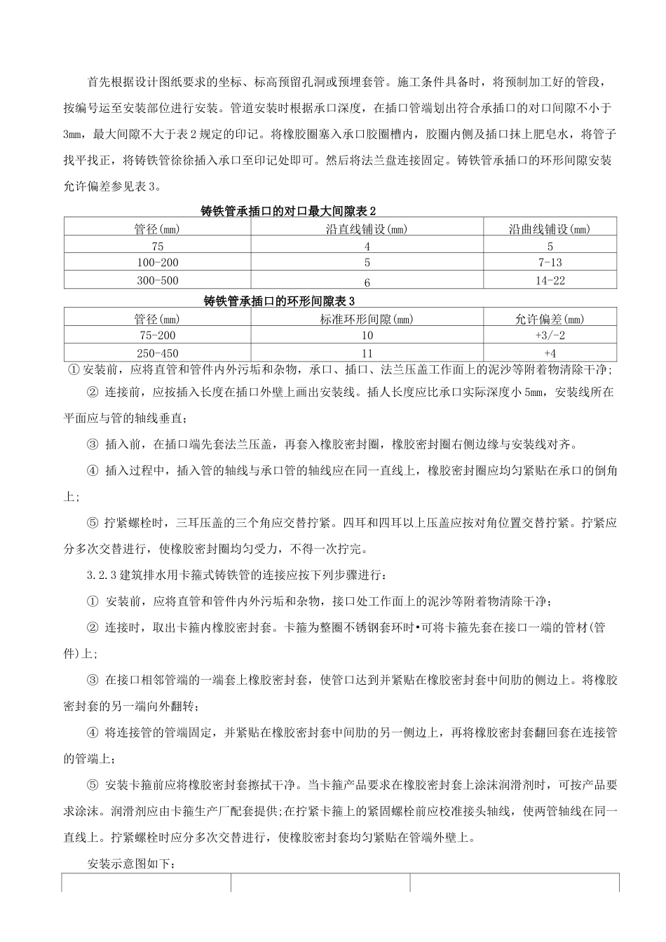 排水铸铁管道配件安装_第3页