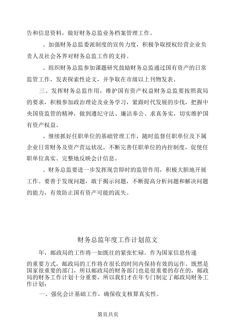 财务总监年度工作计划_第3页
