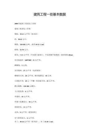 建筑工程清包工预算