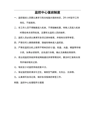 监控中心管理制度汇编(修改后)