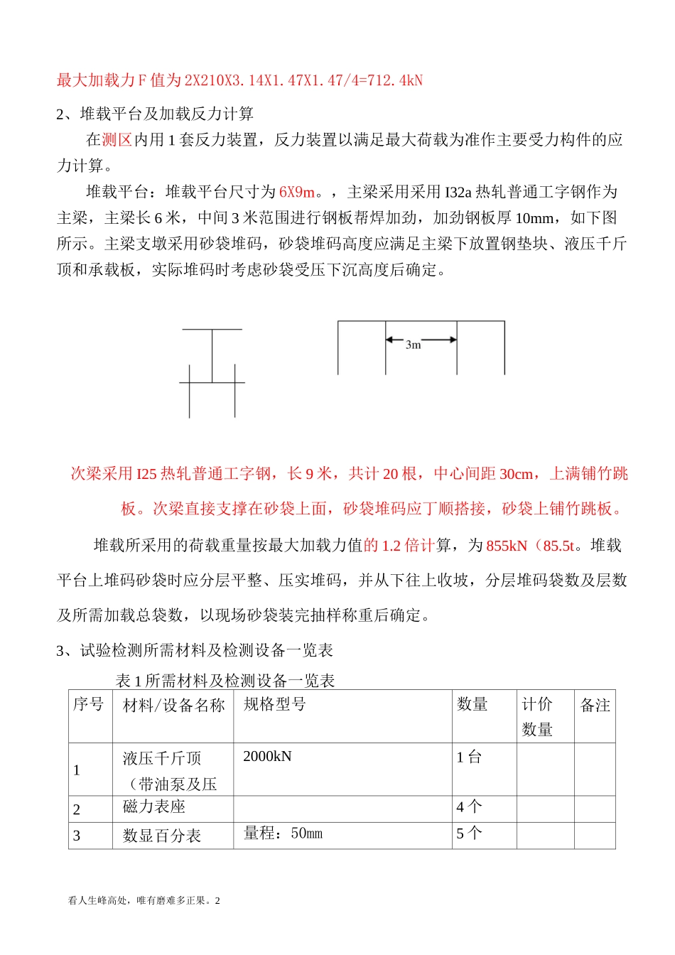 高压旋喷桩静载试验方案_第2页