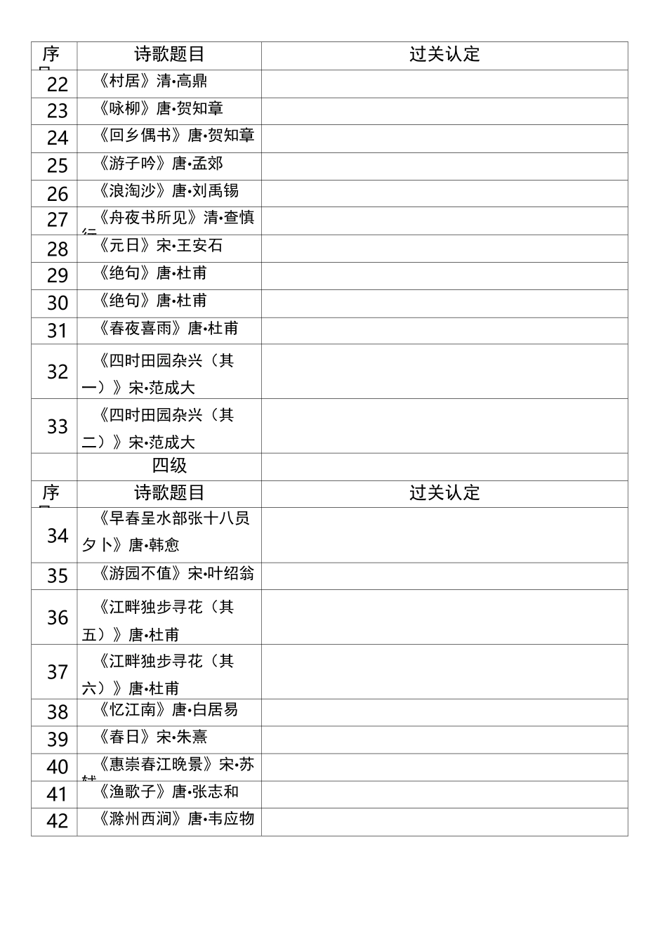 小学古诗词考级_第2页