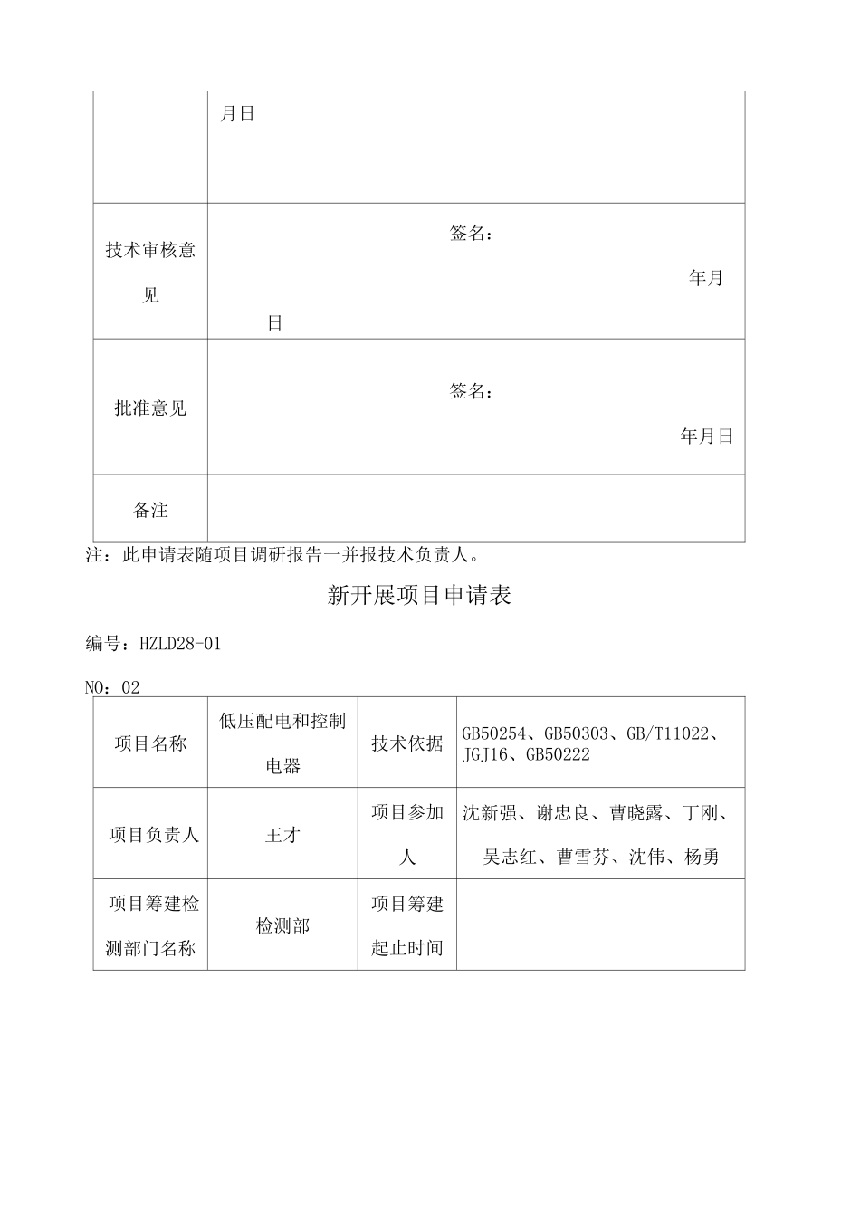 新项目开展申请表_第2页
