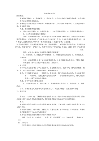 《中医基础理论》