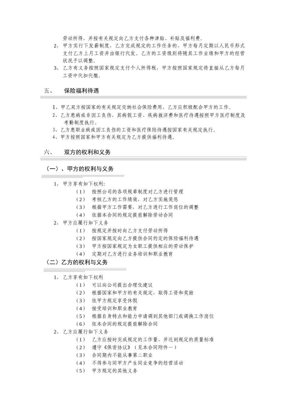 国安创想公司劳动合同_第2页