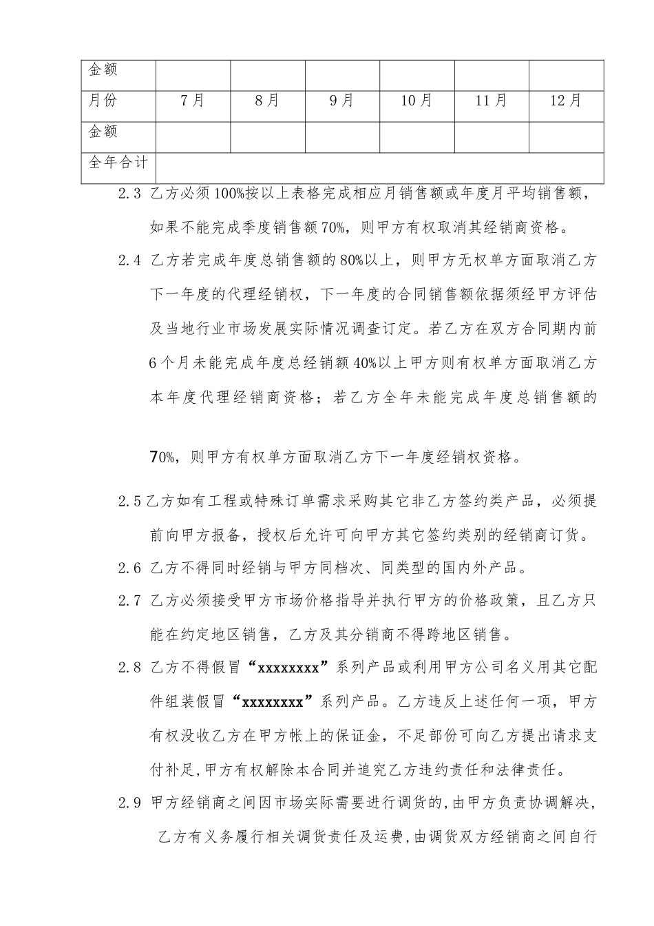代理商经销合同(DOC11页)_第3页