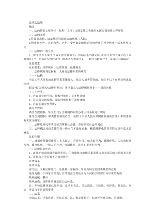 公共基础知识政治与法律考点大全