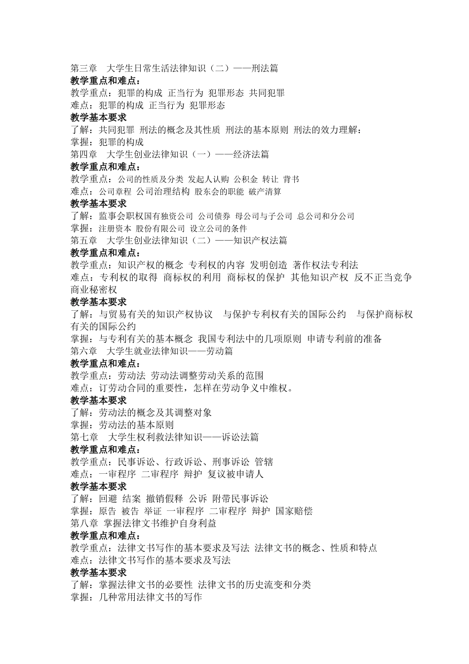 大学生实用法律介绍 大纲_第2页