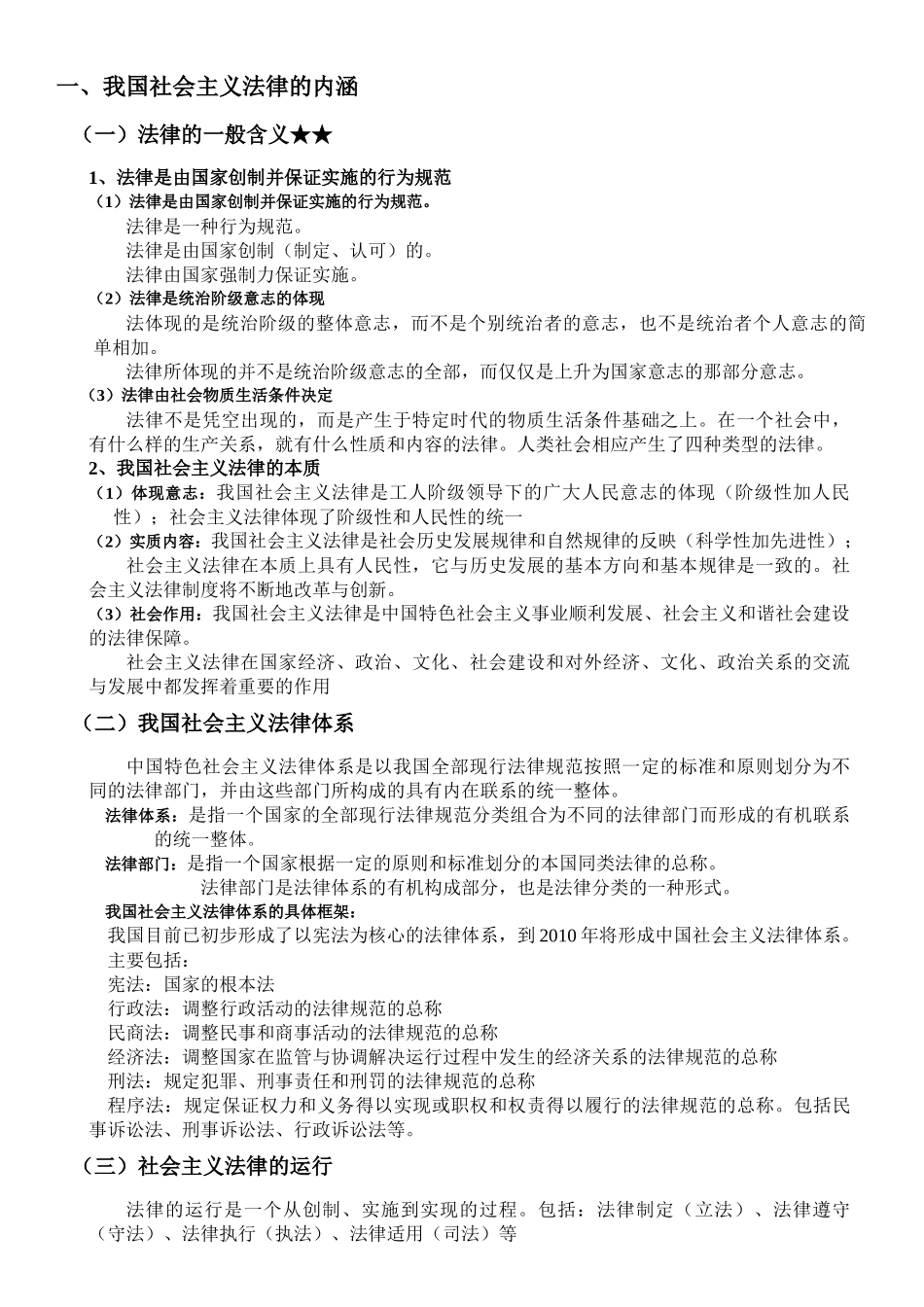 大学思修法律部分_第1页