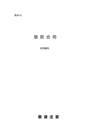 借款合同（DOC13页）