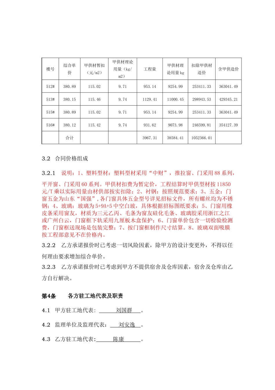 塑钢门窗制作安装施工合同_第2页