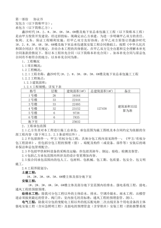 按实结算总承包合同