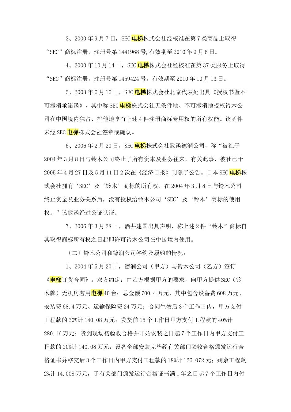 房地产开发集团有限公司及德润公司反诉铃木公司买卖合同纠纷案__第3页