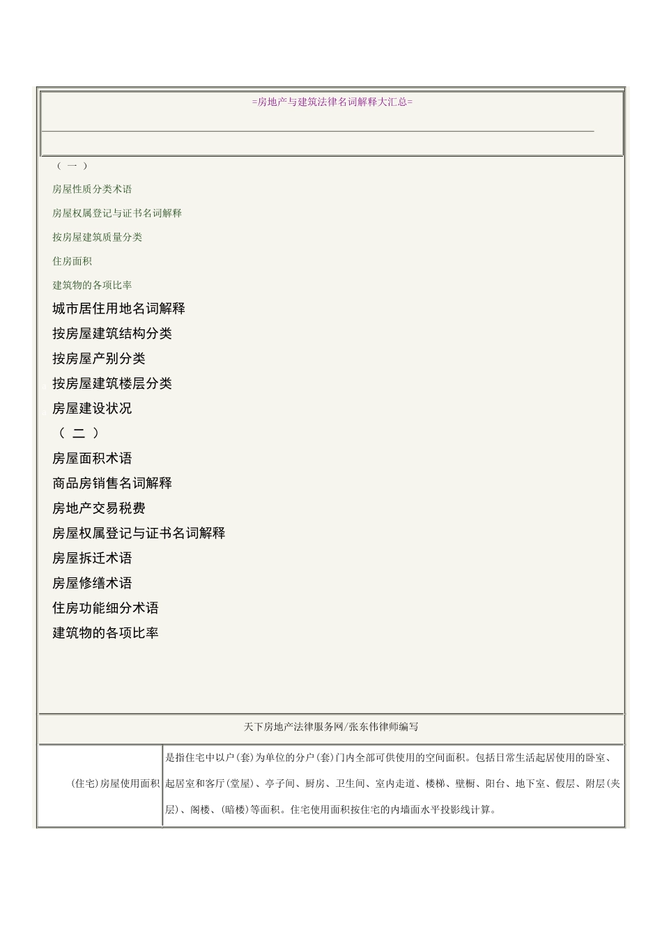 房地产与建筑法律名词解释大汇总之一_第1页