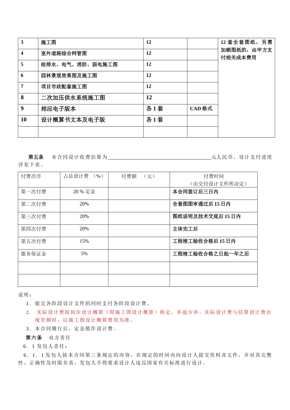 民用建设工程设计合同范本_第3页