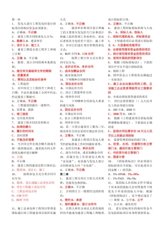 工程合同随堂随练