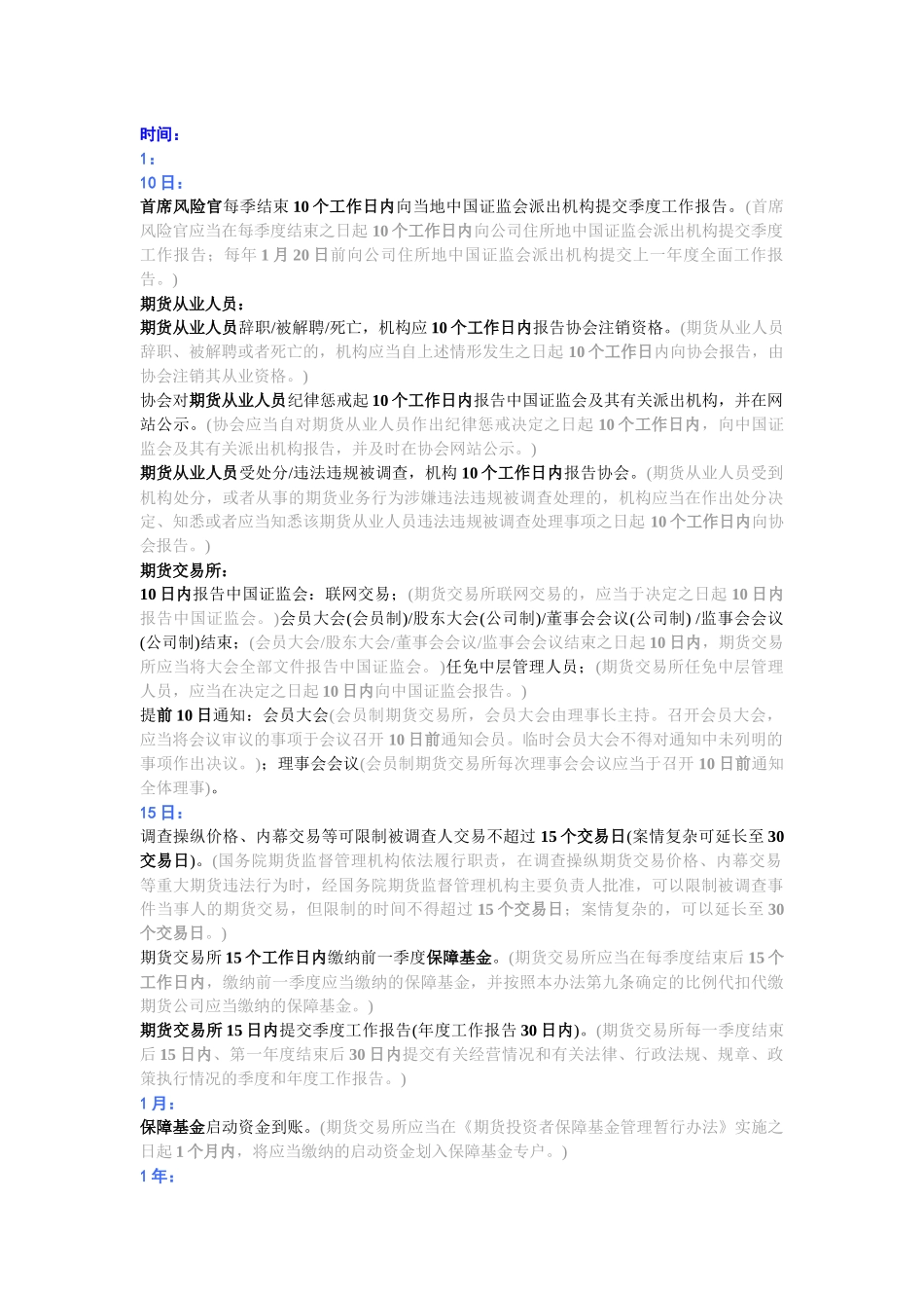 期货法规数字_第1页