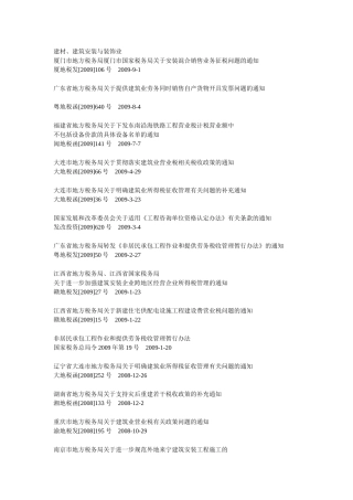 建筑安装业法规集锦