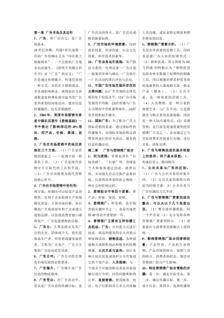 广告专业综合能力与法律法规