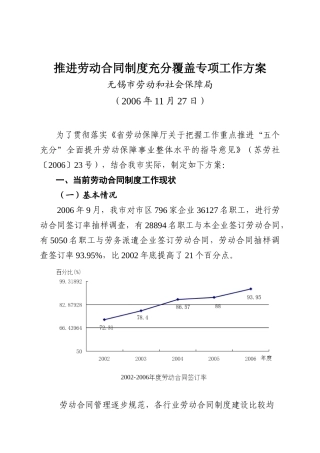 推进劳动合同制度充分覆盖专项工作方案