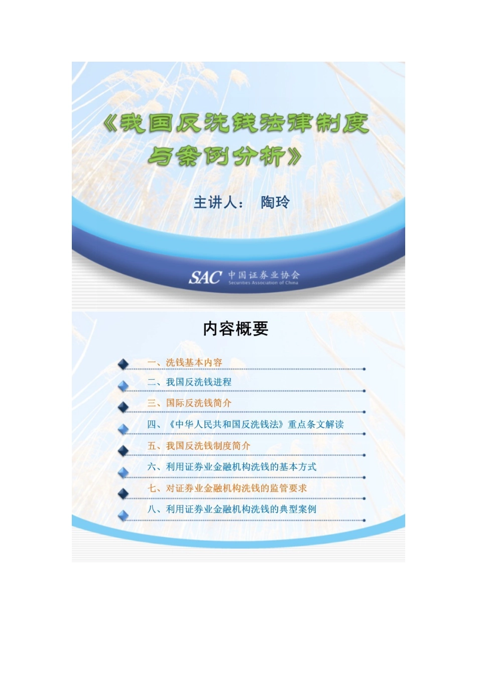 我国反洗钱法律制度与案例分析课件_第1页