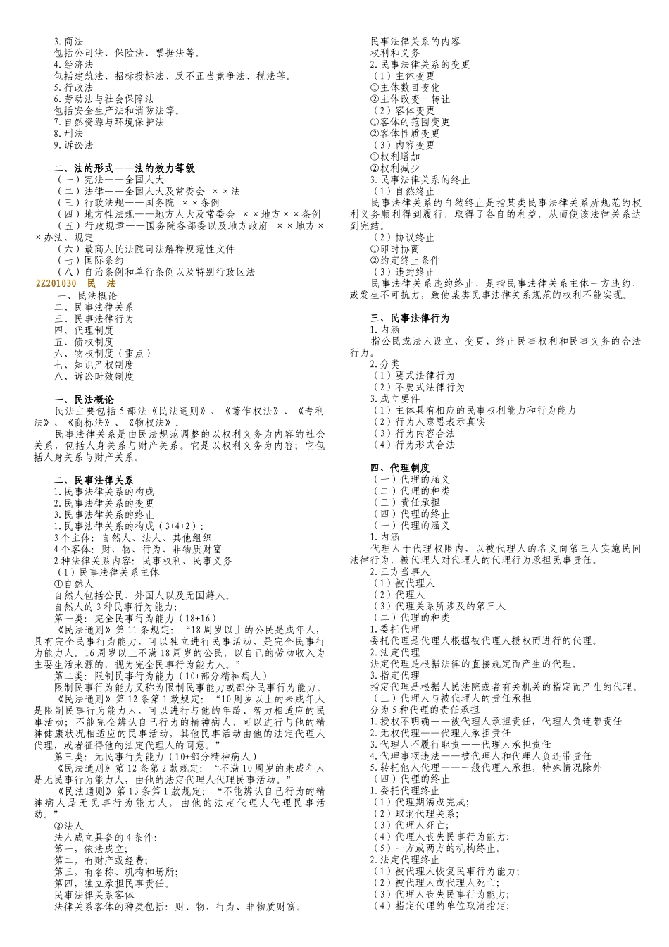 最新一级建造师_50页让你通过法律法规科目_第3页