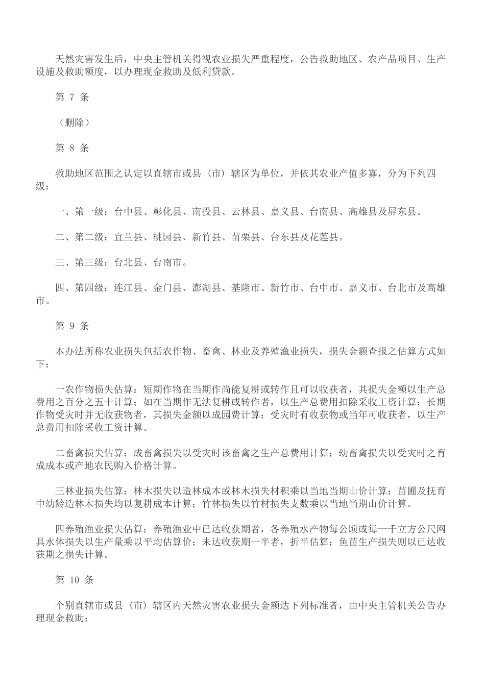 法律知识办法农业天然灾害救助_第2页