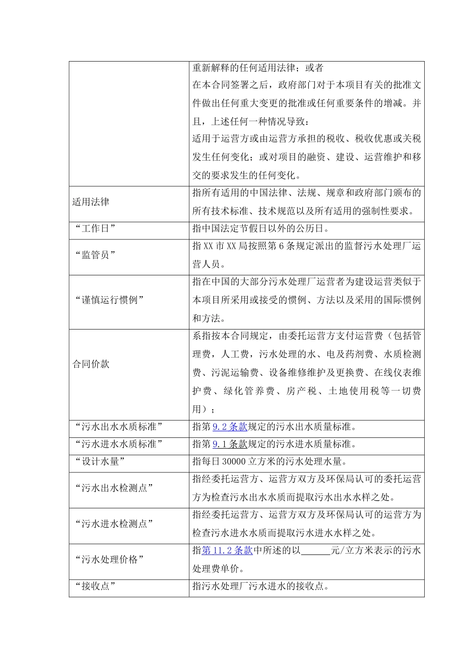 污水处理厂委托运营合同样本(DOC33页)_第2页
